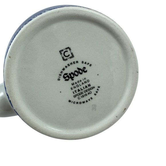 Spode Blue Italian Miniature Tea Kettle and Lid Made in England Mini - Picture 6 of 7